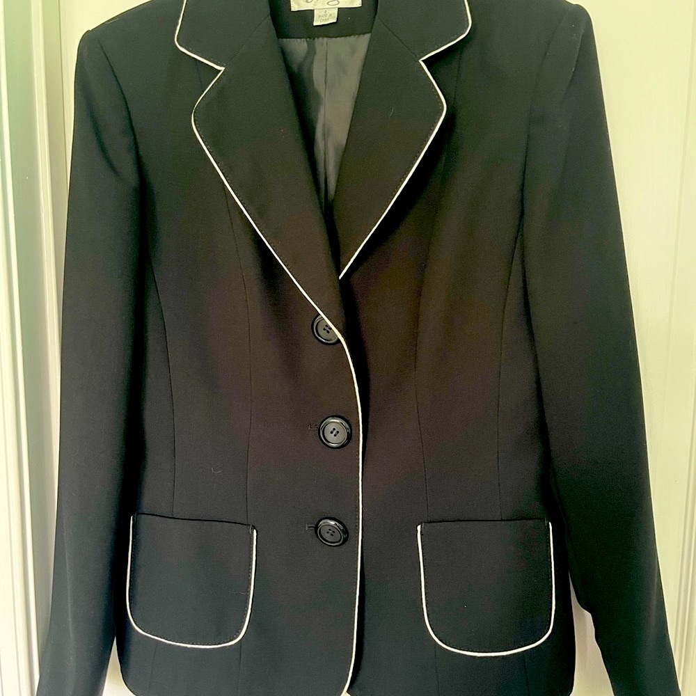 Black and White Suit